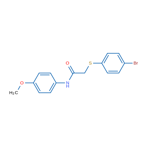 2-[(4-Bromophenyl)sulfanyl]-N-(4-methoxyphenyl)acetamide 1g