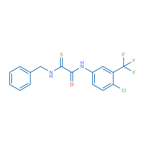 1-(Benzylcarbamothioyl)-N-[4-chloro-3-(trifluoromethyl)phenyl]formamide 1g