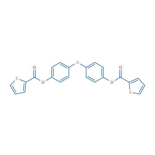 4-{[4-(thiophene-2-carbonyloxy)phenyl]sulfanyl}phenyl thiophene-2-carboxylate 1g