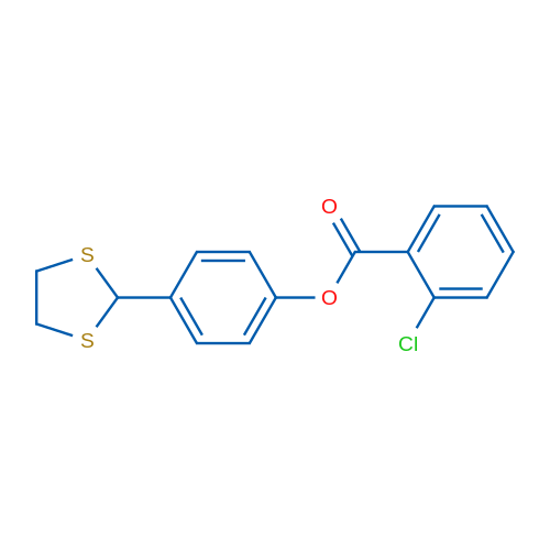 4-(1,3-Dithiolan-2-yl)phenyl 2-chlorobenzoate 1g