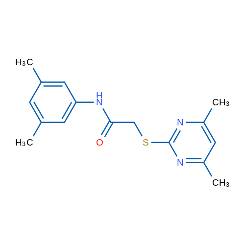 N-(3,5-Dimethylphenyl)-2-((4,6-dimethylpyrimidin-2-yl)thio)acetamide 1g