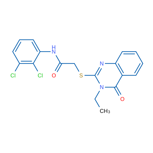 N-(2,3-Dichlorophenyl)-2-[(3-ethyl-4-oxo-3,4-dihydroquinazolin-2-yl)sulfanyl]acetamide 1g