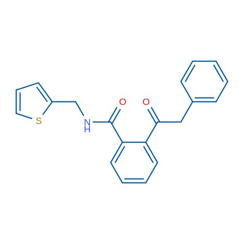 2-(2-Phenylacetyl)-N-[(thiophen-2-yl)methyl]benzamide 1g