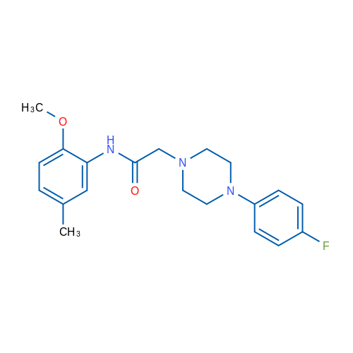 2-[4-(4-Fluorophenyl)piperazin-1-yl]-N-(2-methoxy-5-methylphenyl)acetamide 1g