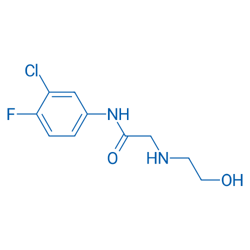 N-(3-Chloro-4-fluorophenyl)-2-[(2-hydroxyethyl)amino]acetamide 1g