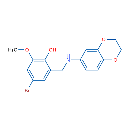 4-Bromo-2-{[(2,3-dihydro-1,4-benzodioxin-6-yl)amino]methyl}-6-methoxyphenol 1g