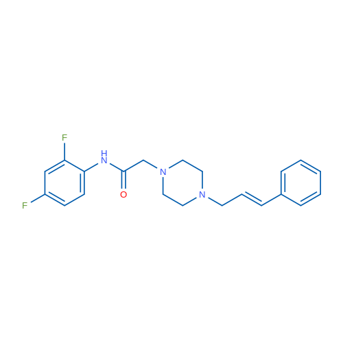 N-(2,4-Difluorophenyl)-2-{4-[(2E)-3-phenylprop-2-en-1-yl]piperazin-1-yl}acetamide 1g