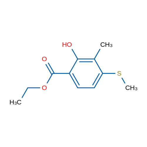 Ethyl 2-hydroxy-3-methyl-4-(methylsulfanyl)benzoate 1g