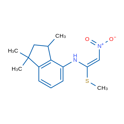 1,1,3-Trimethyl-N-[(E)-1-(methylsulfanyl)-2-nitroethenyl]-2,3-dihydro-1H-inden-4-amine 1g