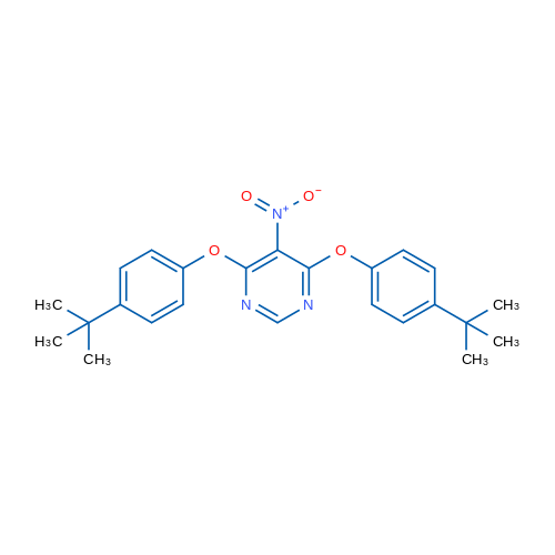 4,6-Bis(4-tert-butylphenoxy)-5-nitropyrimidine 1g