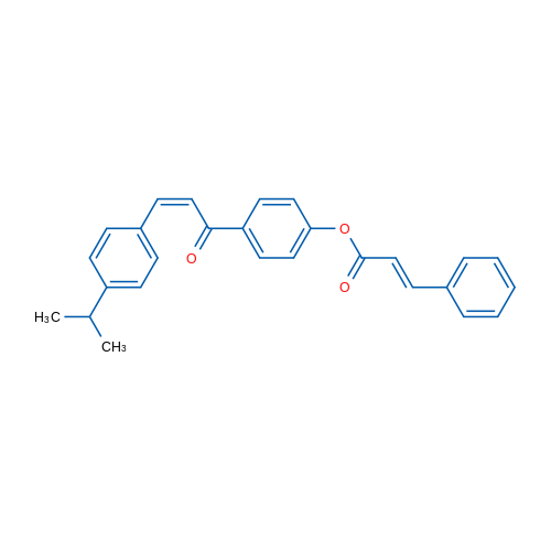 4-[(2Z)-3-[4-(Propan-2-yl)phenyl]prop-2-enoyl]phenyl (2E)-3-phenylprop-2-enoate 1g