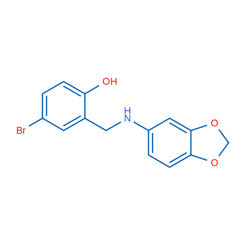 2-{[(2H-1,3-benzodioxol-5-yl)amino]methyl}-4-bromophenol 1g
