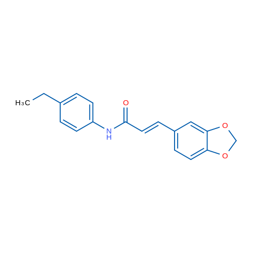 (2E)-3-(2H-1,3-Benzodioxol-5-yl)-N-(4-ethylphenyl)prop-2-enamide 1g