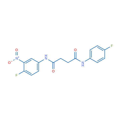 N-(4-Fluoro-3-nitrophenyl)-N'-(4-fluorophenyl)butanediamide 1g