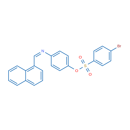 4-[(Z)-[(Naphthalen-1-yl)methylidene]amino]phenyl 4-bromobenzene-1-sulfonate 1g