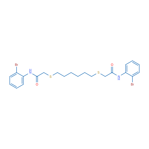 N-(2-Bromophenyl)-2-{[6-({[(2-bromophenyl)carbamoyl]methyl}sulfanyl)hexyl]sulfanyl}acetamide 1g