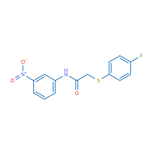 2-[(4-Fluorophenyl)sulfanyl]-N-(3-nitrophenyl)acetamide 1g