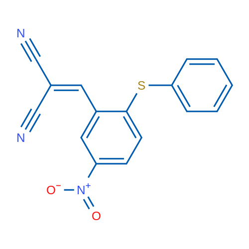 2-{[5-nitro-2-(phenylsulfanyl)phenyl]methylidene}propanedinitrile 1g