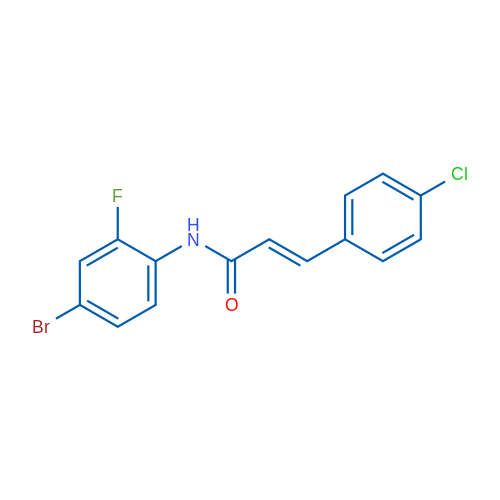 (2E)-N-(4-Bromo-2-fluorophenyl)-3-(4-chlorophenyl)prop-2-enamide 1g