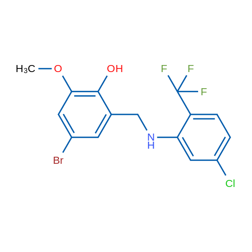 4-Bromo-2-({[5-chloro-2-(trifluoromethyl)phenyl]amino}methyl)-6-methoxyphenol 1g