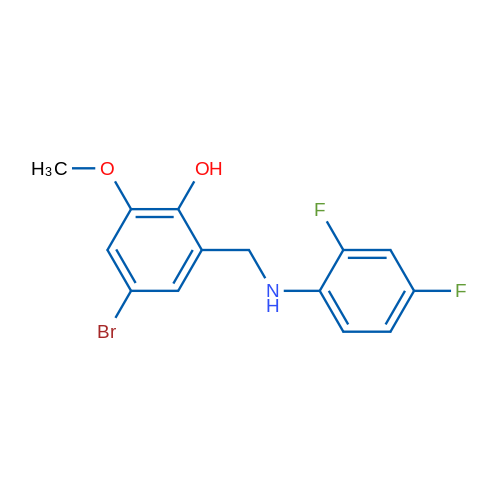 4-Bromo-2-{[(2,4-difluorophenyl)amino]methyl}-6-methoxyphenol 1g