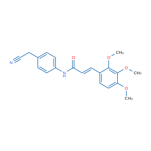 (2E)-N-[4-(Cyanomethyl)phenyl]-3-(2,3,4-trimethoxyphenyl)prop-2-enamide 1g