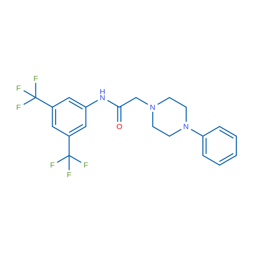 N-[3,5-Bis(trifluoromethyl)phenyl]-2-(4-phenylpiperazin-1-yl)acetamide 1g