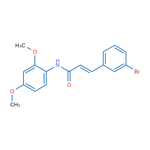 (2E)-3-(3-Bromophenyl)-N-(2,4-dimethoxyphenyl)prop-2-enamide 1g