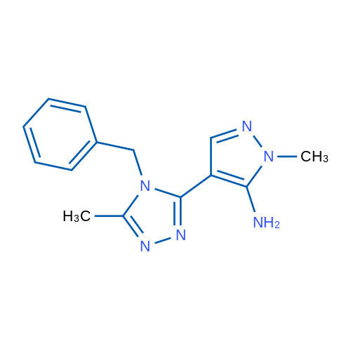 4-(4-Benzyl-5-methyl-4H-1,2,4-triazol-3-yl)-1-methyl-1H-pyrazol-5-amine 1g
