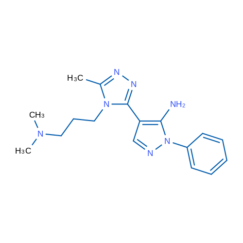 4-{4-[3-(dimethylamino)propyl]-5-methyl-4H-1,2,4-triazol-3-yl}-1-phenyl-1H-pyrazol-5-amine 1g