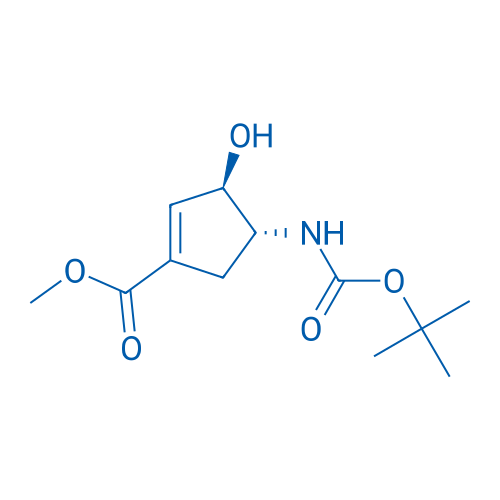 Methyl (3R,4R)-4-((tert-butoxycarbonyl)amino)-3-hydroxycyclopent-1-ene-1-carboxylate 100mg