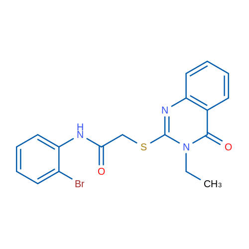 N-(2-Bromophenyl)-2-[(3-ethyl-4-oxo-3,4-dihydroquinazolin-2-yl)sulfanyl]acetamide 1g