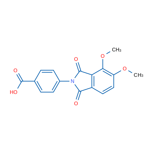 4-(4,5-Dimethoxy-1,3-dioxoisoindolin-2-yl)benzoic acid 1g