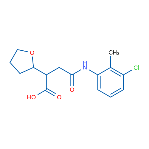 4-((3-Chloro-2-methylphenyl)amino)-4-oxo-2-(tetrahydrofuran-2-yl)butanoic acid 1g