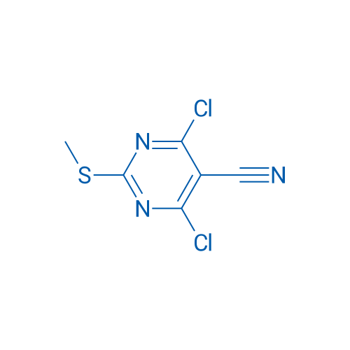 4,6-Dichloro-2-(methylthio)pyrimidine-5-carbonitrile 250mg