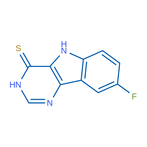 8-Fluoro-3H-pyrimido[5,4-b]indole-4(5H)-thione 1g