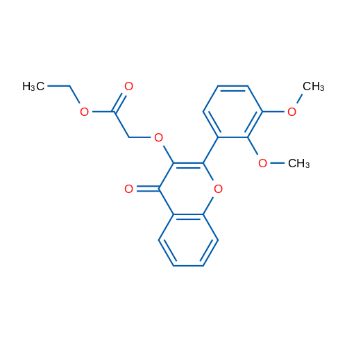 Ethyl 2-{[2-(2,3-dimethoxyphenyl)-4-oxo-4H-chromen-3-yl]oxy}acetate 1g