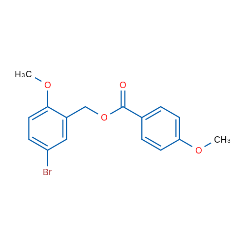 (5-Bromo-2-methoxyphenyl)methyl 4-methoxybenzoate 1g