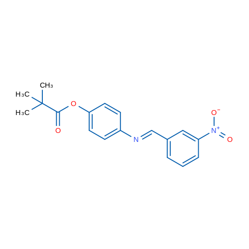4-[(E)-[(3-Nitrophenyl)methylidene]amino]phenyl 2,2-dimethylpropanoate 1g