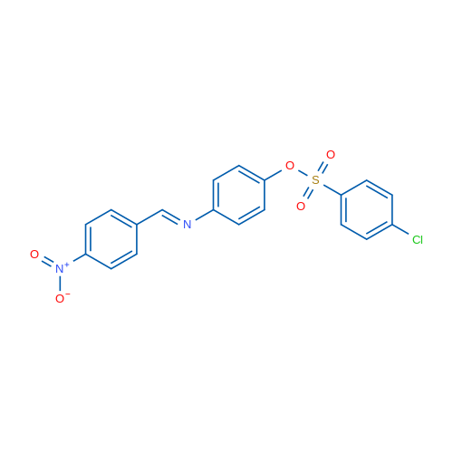 4-[(E)-[(4-Nitrophenyl)methylidene]amino]phenyl 4-chlorobenzene-1-sulfonate 1g