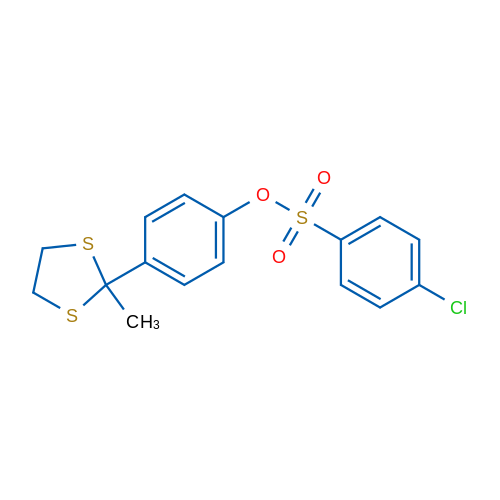 4-(2-Methyl-1,3-dithiolan-2-yl)phenyl 4-chlorobenzene-1-sulfonate 1g