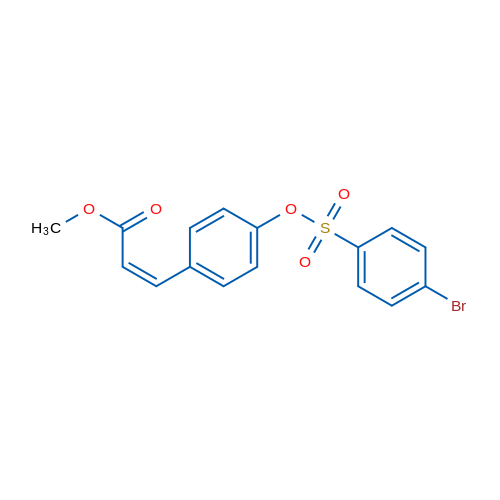 Methyl (2Z)-3-{4-[(4-bromobenzenesulfonyl)oxy]phenyl}prop-2-enoate 1g