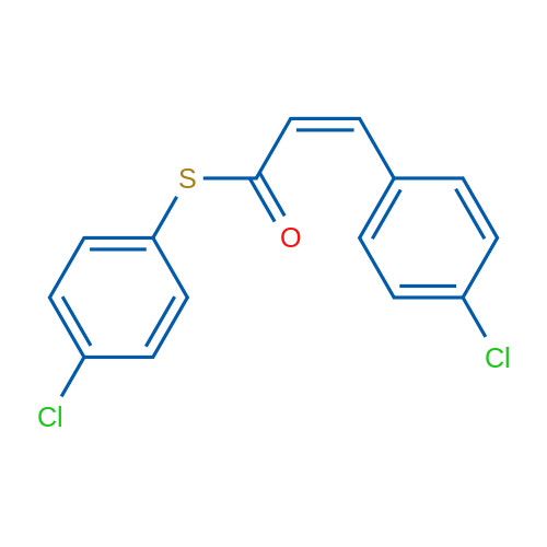 (2Z)-3-(4-Chlorophenyl)-1-[(4-chlorophenyl)sulfanyl]prop-2-en-1-one 1g