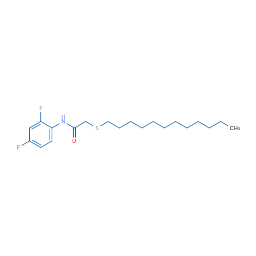 N-(2,4-Difluorophenyl)-2-(dodecylsulfanyl)acetamide 1g