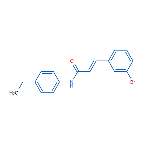 (2E)-3-(3-Bromophenyl)-N-(4-ethylphenyl)prop-2-enamide 1g