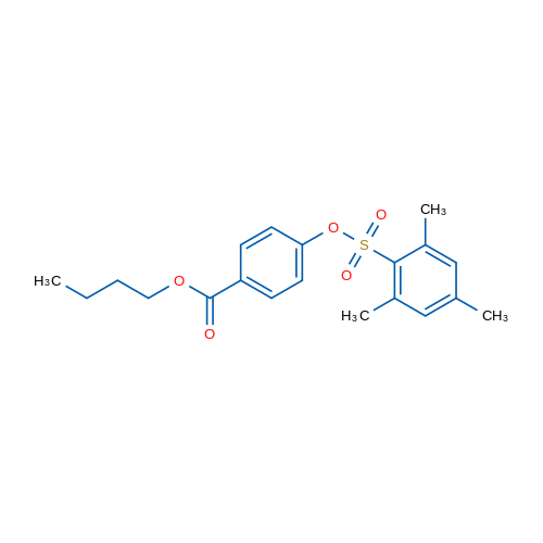 Butyl 4-[(2,4,6-trimethylbenzenesulfonyl)oxy]benzoate 1g