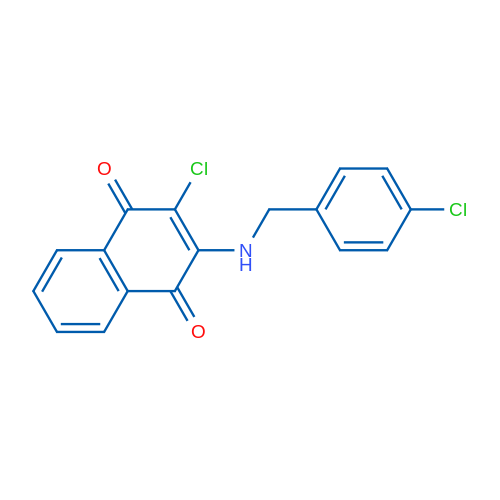 2-Chloro-3-{[(4-chlorophenyl)methyl]amino}-1,4-dihydronaphthalene-1,4-dione 1g