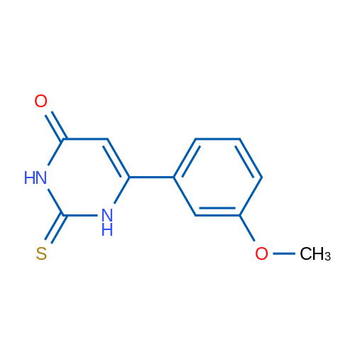 6-(3-Methoxyphenyl)-2-thioxo-2,3-dihydropyrimidin-4(1H)-one 1g