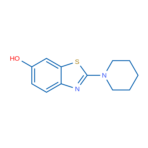 2-(piperidin-1-yl)benzo[d]thiazol-6-ol 1g