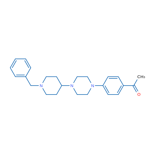 1-(4-(4-(1-Benzylpiperidin-4-yl)piperazin-1-yl)phenyl)ethanone 1g